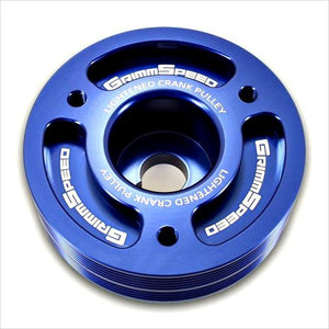 Grimmspeed Crank Pulley Blue WRX (2002-2014) STI (2004-2018)