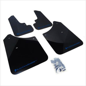 Rally Armor UR Mud Flaps Black with Blue Logo Forester (2004-2008)