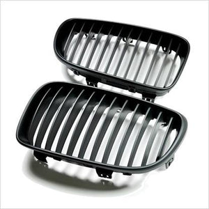 Autotecknic Matte Black Front Grilles BMW E82 E88