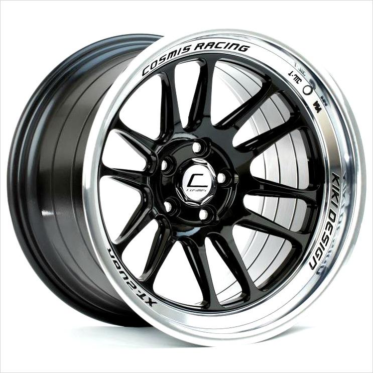 Cosmis XT206R Black Machined Lip Wheel 18x9.5 5x114.3 +10mm