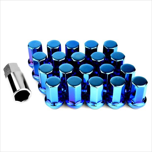 Project Kics Caliber Lug Nuts Titanium Blue