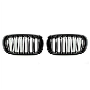 Autotecknic Gloss Black Front Grilles BMW F25 X3 F26 X4 F15 X5 F16 X6