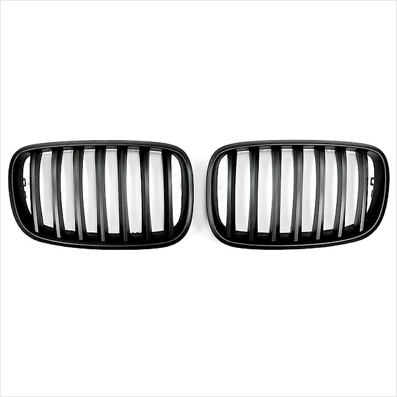 Autotecknic Matte Black Front Grilles BMW E70 E71 X5 X6