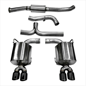 Corsa Catback Exhaust Black Tips WRX / STI (2011-2014) Sedan