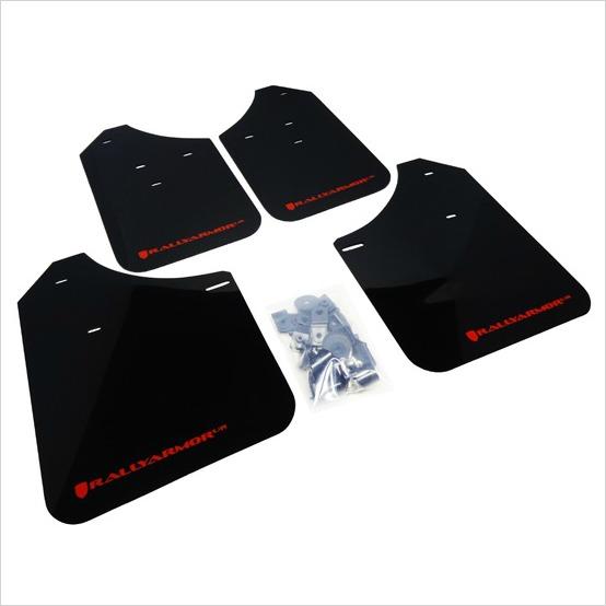 Rally Armor UR Mud Flaps Black with Red Logo WRX / STI (2002-2007)