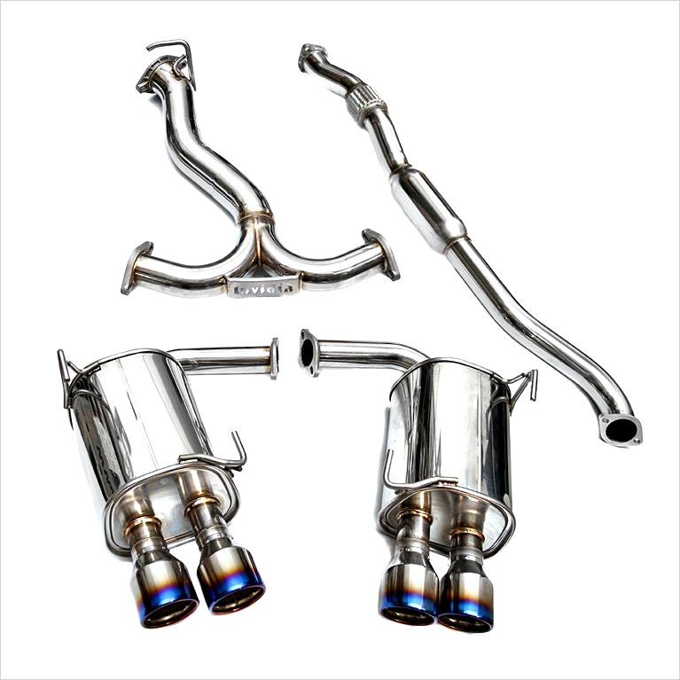 Invidia Q300 Catback Exhaust Titanium Tips WRX / STI Sedan (2011-2014)