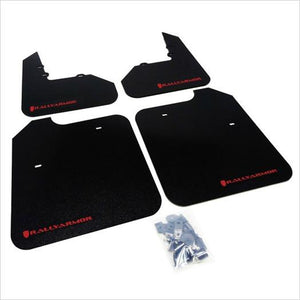 Rally Armor Classic Mud Flap Black with Red Logo EVO 8 / 9