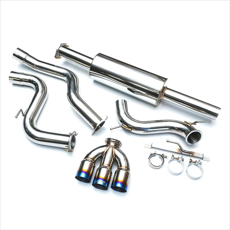 Agency Power Catback Exhaust Triple Titanium Tips Focus ST