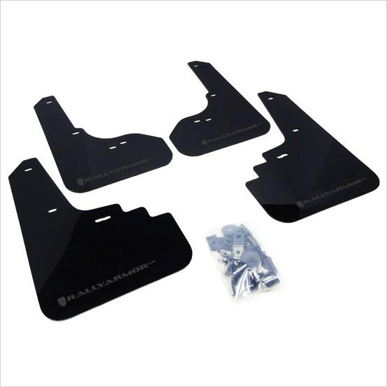 Rally Armor UR Mud Flaps Black with Grey Logo Legacy / Outback (2005-2009)