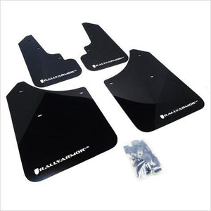 Rally Armor UR Mud Flaps Black with White Logo Forester (2004-2008)