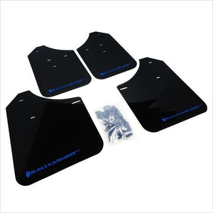 Rally Armor UR Mud Flaps Black with Blue Logo WRX / STI (2002-2007)