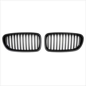 Autotecknic Matte Black Front Grilles BMW F10