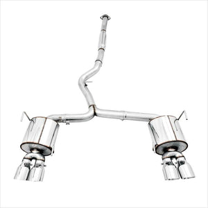 AWE Touring Catback Chrome Silver Quad Tips WRX (2011-2014) / STI (2011-2019) Sedan