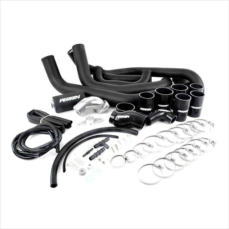 Perrin Front Mount Intercooler Piping Kit Black WRX (2008-2014)