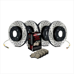 Stoptech Sport Kit Drilled Slotted Front and Rear STI (2005-2007)