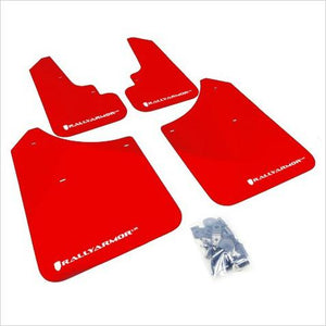 Rally Armor UR Mud Flaps Red with White Logo Forester (2004-2008)