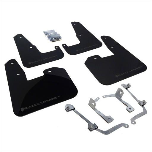 Rally Armor UR Mud Flaps Black with Grey Logo WRX / STI Hatchback (2011-2014)