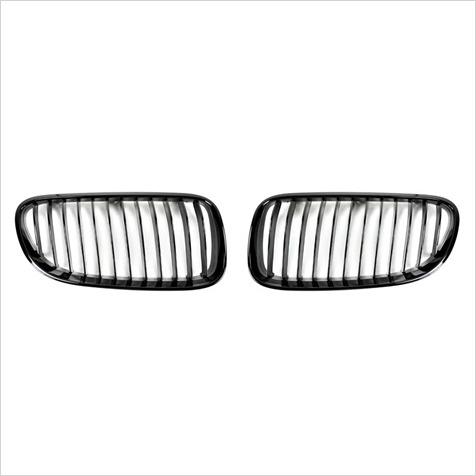 Autotecknic Gloss Black Front Grilles BMW E92 E93 (2011-2012)