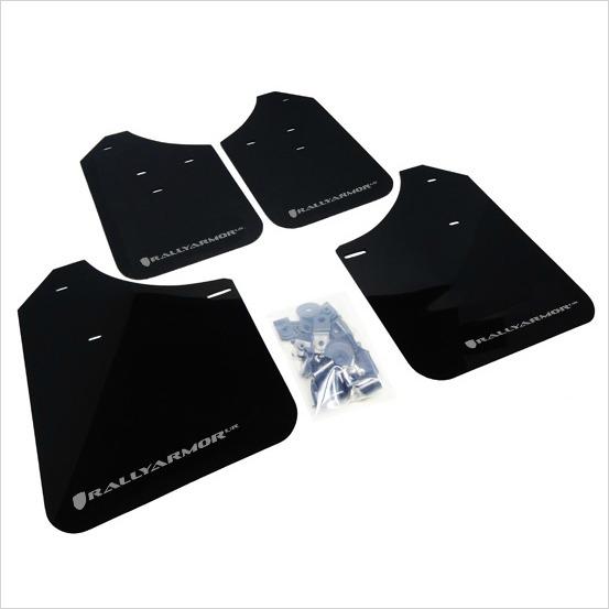 Rally Armor UR Mud Flaps Black with Silver Logo WRX / STI (2002-2007)