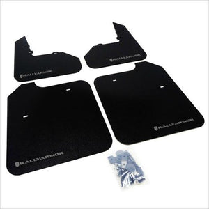 Rally Armor Classic Mud Flap Black with Grey Logo EVO 8 / 9