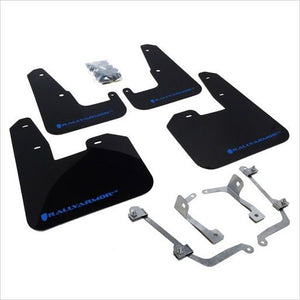 Rally Armor UR Mud Flaps Black with Blue Logo WRX / STI Hatchback (2011-2014)