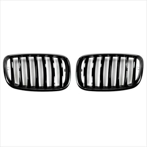 Autotecknic Gloss Black Front Grilles BMW E70 E71 X5 X6