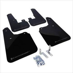 Rally Armor UR Mud Flaps Black with Grey Logo Outback (2010-2014)