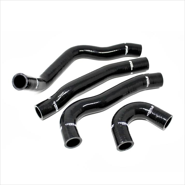 Torque Solution Silicone Radiator Hose Kit Black EVO X