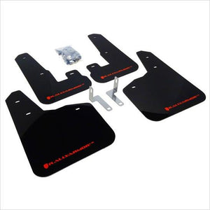 Rally Armor UR Mud Flaps Black with Red Logo Legacy (2010-2014)