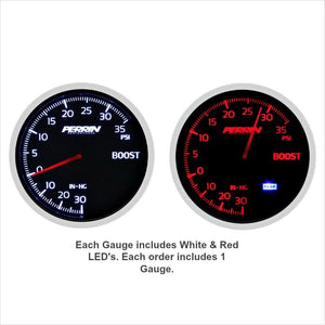 Perrin Boost Gauge 60mm 35psi