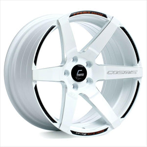 Cosmis S1 White Milled Spoke Wheel 18x9.5 5x114.3 +15mm